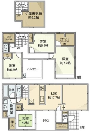 大和田戸建の物件間取画像